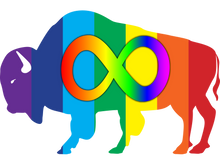 Load image into Gallery viewer, Autistic Pride Buffalo Sticker