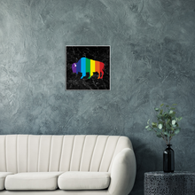 Load image into Gallery viewer, Classic Rainbow Buffalo Canvas - BLACK