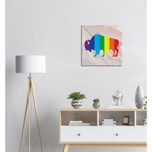 Load image into Gallery viewer, Classic Rainbow Buffalo Canvas - PEACH