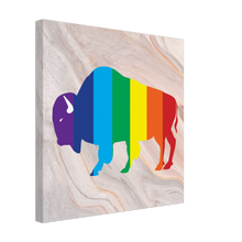 Load image into Gallery viewer, Classic Rainbow Buffalo Canvas - PEACH