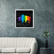 Load image into Gallery viewer, Classic Rainbow Buffalo Canvas - BLACK