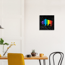 Load image into Gallery viewer, Classic Rainbow Buffalo Canvas - BLACK