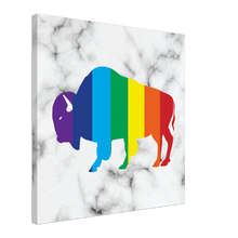 Load image into Gallery viewer, Classic Rainbow Buffalo Canvas - WHITE