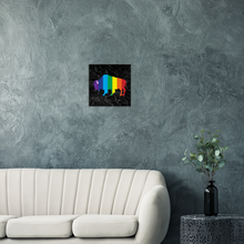 Load image into Gallery viewer, Classic Rainbow Buffalo Canvas - BLACK