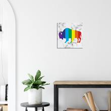 Load image into Gallery viewer, Classic Rainbow Buffalo Canvas - WHITE