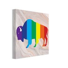 Load image into Gallery viewer, Classic Rainbow Buffalo Canvas - PEACH
