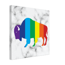 Load image into Gallery viewer, Classic Rainbow Buffalo Canvas - WHITE