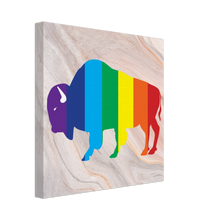 Load image into Gallery viewer, Classic Rainbow Buffalo Canvas - PEACH