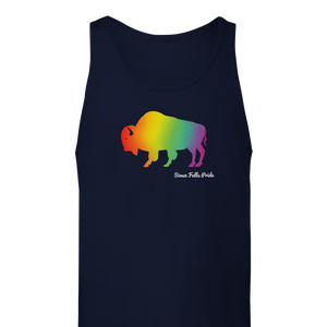 Red Gradient Bison Tank Top