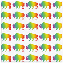 Load image into Gallery viewer, Tiled Purple Gradient Bison Canvas
