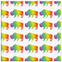 Load image into Gallery viewer, Tiled Purple Gradient Bison Canvas
