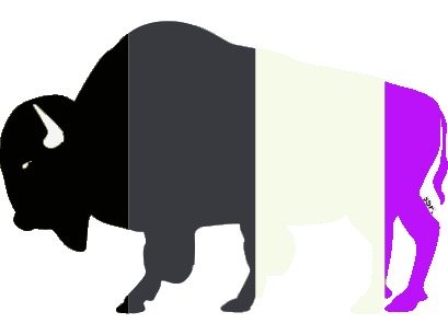 Asexual Buffalo Sticker