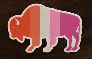 Lesbian Buffalo Sticker