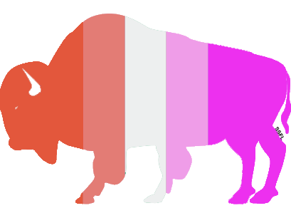 Lesbian Buffalo Sticker