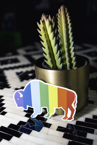 Classic Rainbow Buffalo Sticker