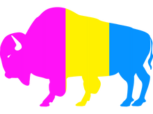 Load image into Gallery viewer, Pansexual Buffalo Sticker
