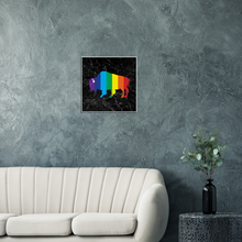 Load image into Gallery viewer, Classic Rainbow Buffalo Canvas - BLACK
