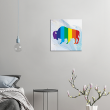 Load image into Gallery viewer, Classic Rainbow Buffalo Canvas - BLUE
