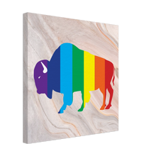 Load image into Gallery viewer, Classic Rainbow Buffalo Canvas - PEACH
