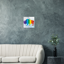 Load image into Gallery viewer, Classic Rainbow Buffalo Canvas - BLUE
