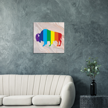 Load image into Gallery viewer, Classic Rainbow Buffalo Canvas - PEACH

