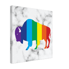 Load image into Gallery viewer, Classic Rainbow Buffalo Canvas - WHITE
