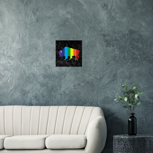 Classic Rainbow Buffalo Canvas - BLACK