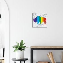 Load image into Gallery viewer, Classic Rainbow Buffalo Canvas - WHITE
