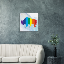 Load image into Gallery viewer, Classic Rainbow Buffalo Canvas - BLUE
