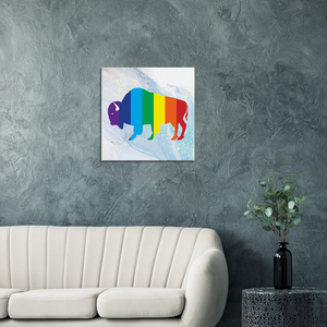 Classic Rainbow Buffalo Canvas - BLUE